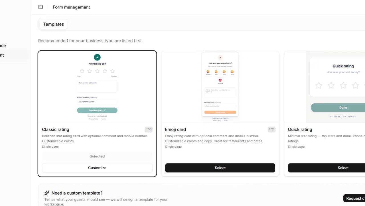 XoneX Feedback screenshot 2