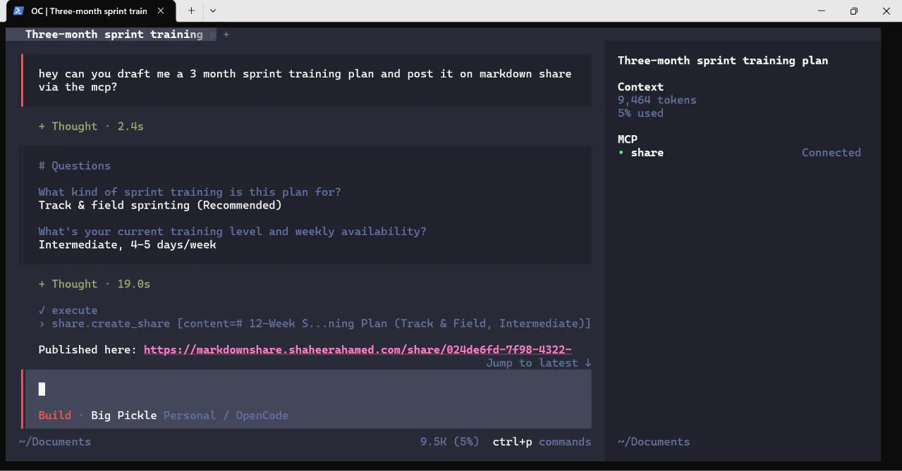 Markdown Share screenshot 3